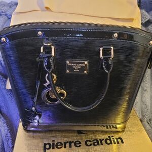 Stunning Leather Pierre Cardin Black Women's Bag